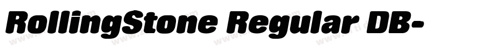 RollingStone Regular DB字体转换
